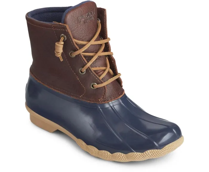 Women Saltwater Duck Boot Tan Navy Sperry Boots Women Saltwater Duck Boot Tan Navy Sperry Boots
