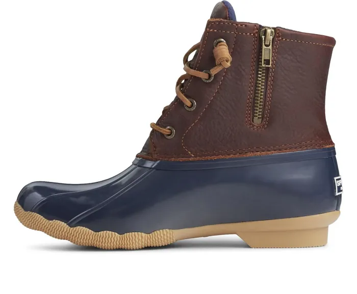 Women Saltwater Duck Boot Tan Navy Sperry Boots Women Saltwater Duck Boot Tan Navy Sperry Boots
