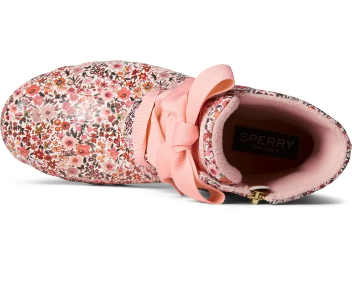 Women Saltwater Floral Duck Boot Pink Sperry Boots Women Saltwater Floral Duck Boot Pink Sperry Boots