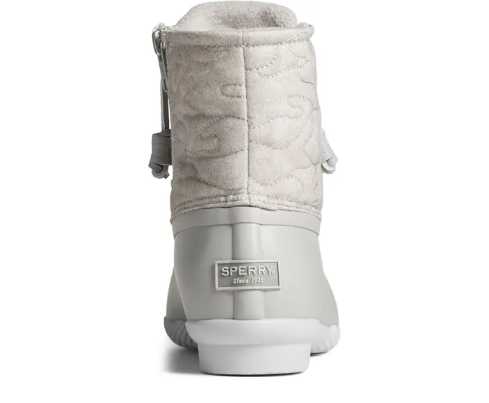 Women Saltwater Jersey Quilt Duck Boot Grey Sperry Boots Women Saltwater Jersey Quilt Duck Boot Grey Sperry Boots