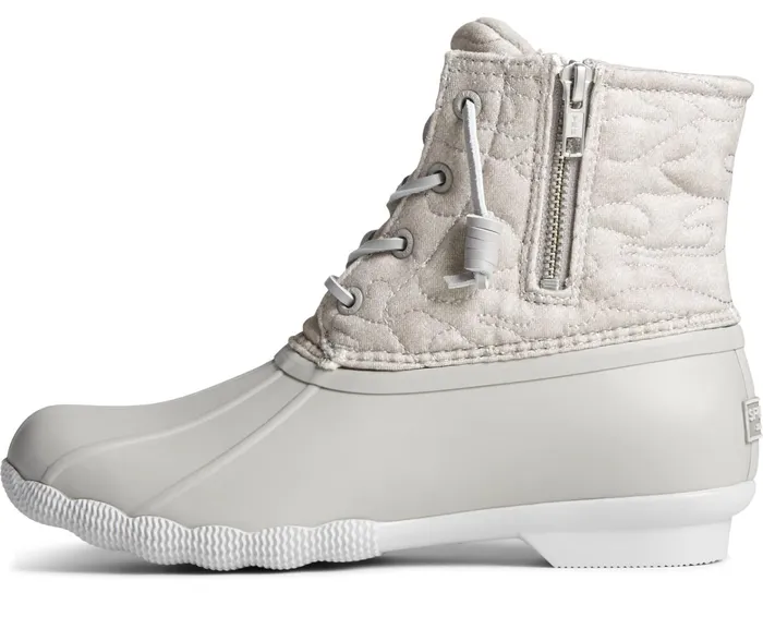 Women Saltwater Jersey Quilt Duck Boot Grey Sperry Boots Women Saltwater Jersey Quilt Duck Boot Grey Sperry Boots