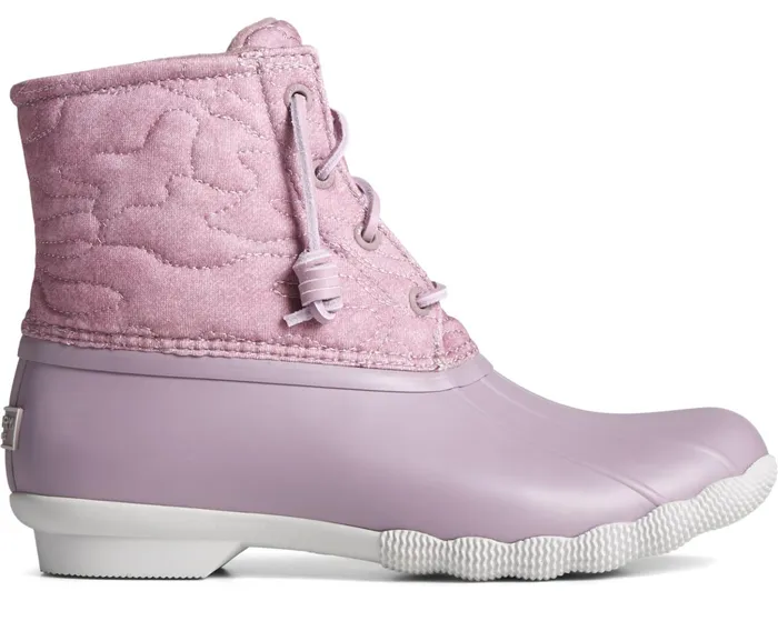 Women Saltwater Jersey Quilt Duck Boot Lavendar Sperry Rain and Duck Boots Women Saltwater Jersey Quilt Duck Boot Lavendar Sperry Rain and Duck Boots