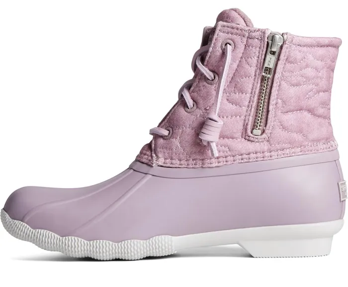 Women Saltwater Jersey Quilt Duck Boot Lavendar Sperry Rain and Duck Boots Women Saltwater Jersey Quilt Duck Boot Lavendar Sperry Rain and Duck Boots