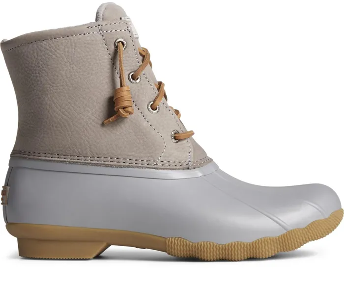 Women Saltwater Mainsail Leather Duck Boot Grey Sperry Rain and Duck Boots Women Saltwater Mainsail Leather Duck Boot Grey Sperry Rain and Duck Boots