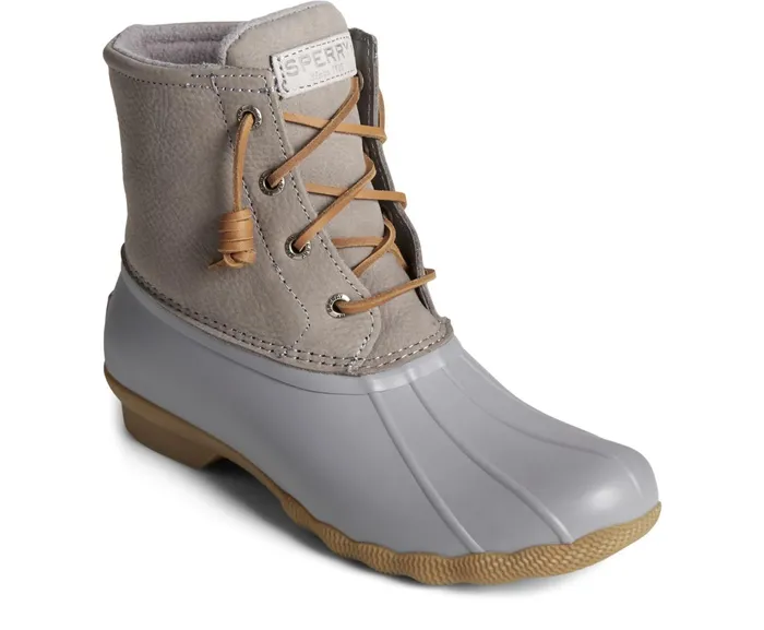 Women Saltwater Mainsail Leather Duck Boot Grey Sperry Rain and Duck Boots Women Saltwater Mainsail Leather Duck Boot Grey Sperry Rain and Duck Boots