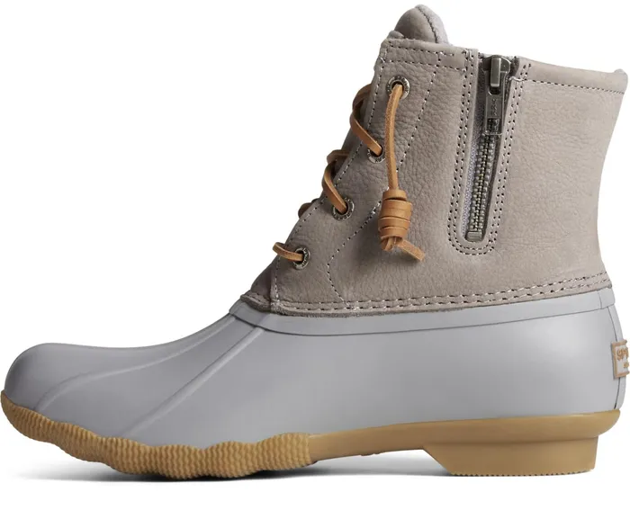 Women Saltwater Mainsail Leather Duck Boot Grey Sperry Rain and Duck Boots Women Saltwater Mainsail Leather Duck Boot Grey Sperry Rain and Duck Boots
