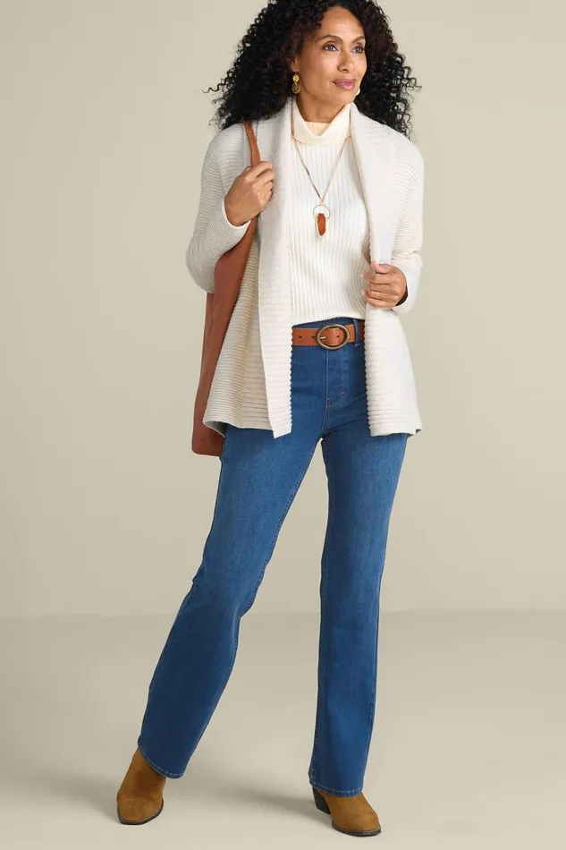 Women Sandria Cardigan Oatmeal Heather Soft Surroundings Tops Women Sandria Cardigan Oatmeal Heather Soft Surroundings Tops