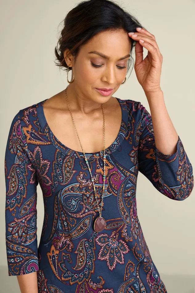 Women Santiago 34 Sleeve Dress Rumba Red Soft Surroundings Dresses Women Santiago 34 Sleeve Dress Rumba Red Soft Surroundings Dresses
