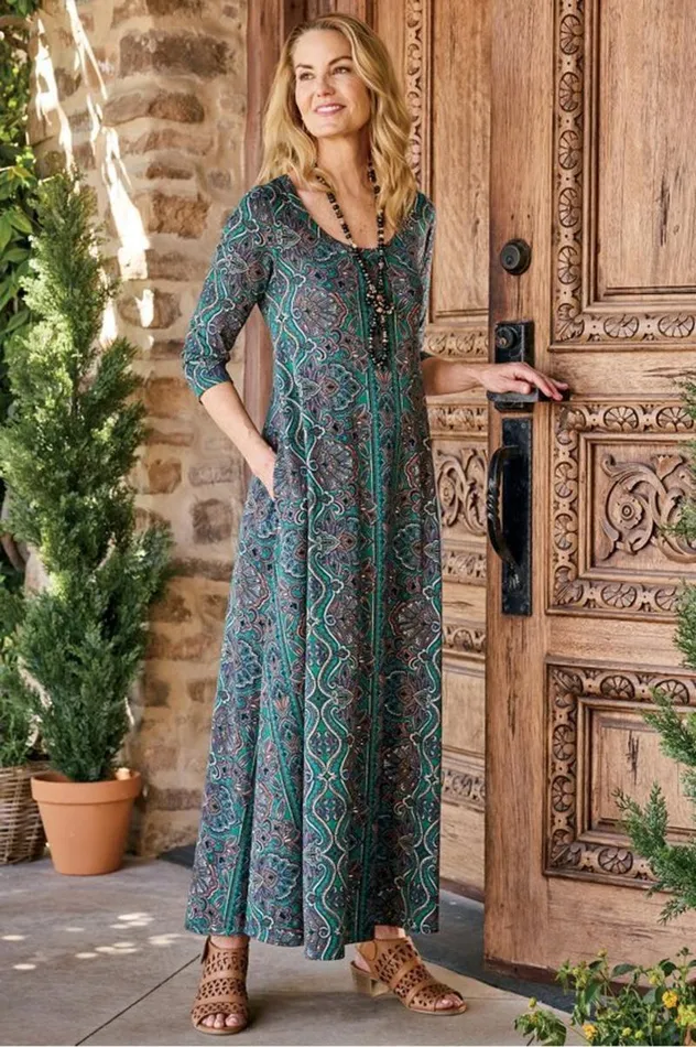 Women Santiago 34 Sleeve Dress Rumba Red Soft Surroundings Dresses Women Santiago 34 Sleeve Dress Rumba Red Soft Surroundings Dresses