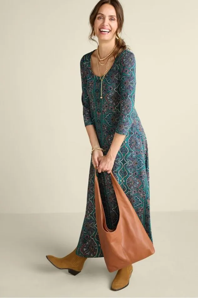 Women Santiago 34 Sleeve Dress Rumba Red Soft Surroundings Dresses Women Santiago 34 Sleeve Dress Rumba Red Soft Surroundings Dresses