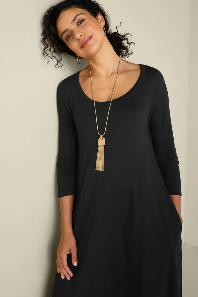 Women Santiago 34 Sleeve Dress Rumba Red Soft Surroundings Dresses Women Santiago 34 Sleeve Dress Rumba Red Soft Surroundings Dresses