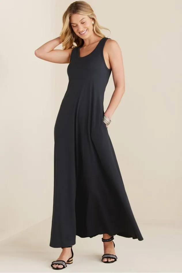 Women Santiago Dress Black Soft Surroundings Dresses Women Santiago Dress Black Soft Surroundings Dresses