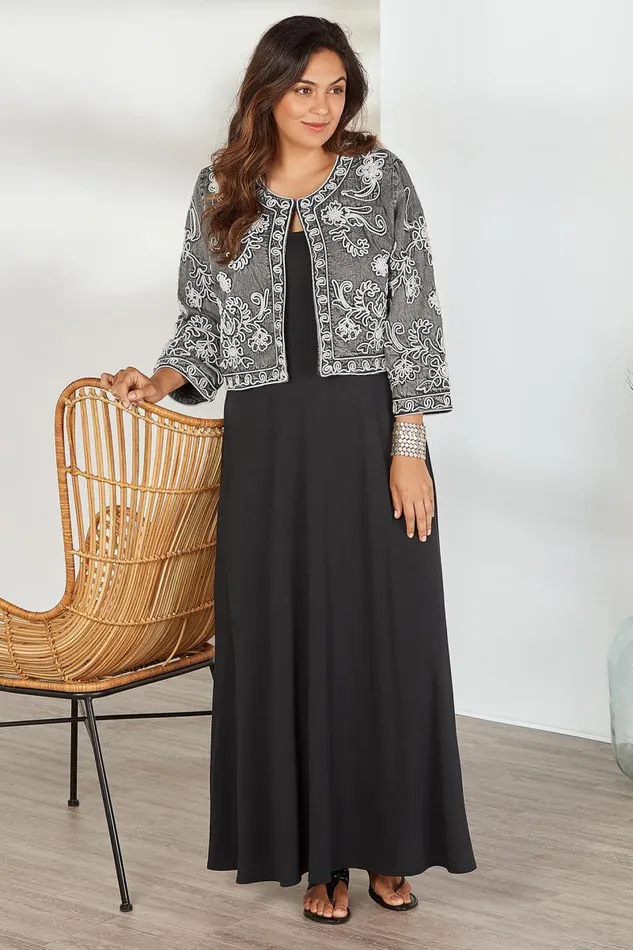 Women Santiago Dress Black Soft Surroundings Dresses Women Santiago Dress Black Soft Surroundings Dresses