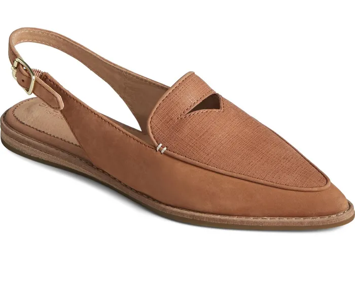 Women Saybrook Leather Slingback Tan Sperry Flats and Loafers Women Saybrook Leather Slingback Tan Sperry Flats and Loafers