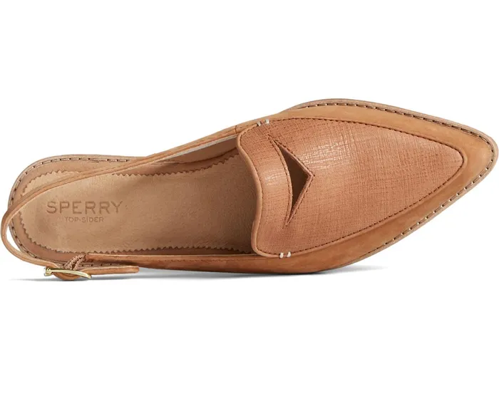 Women Saybrook Leather Slingback Tan Sperry Flats and Loafers Women Saybrook Leather Slingback Tan Sperry Flats and Loafers