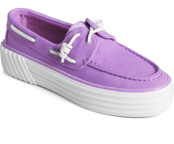 Women SeaCycled Bahama 20 Platform Sneaker Purple Sperry Sneakers Women SeaCycled Bahama 20 Platform Sneaker Purple Sperry Sneakers