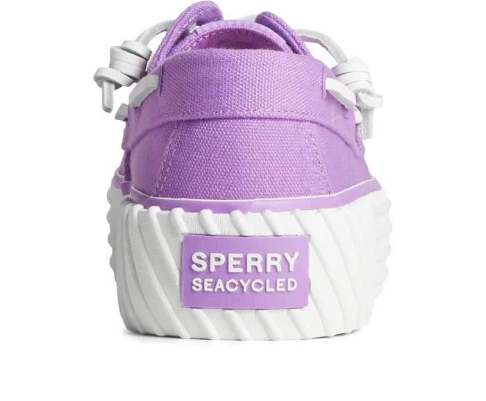 Women SeaCycled Bahama 20 Platform Sneaker Purple Sperry Sneakers Women SeaCycled Bahama 20 Platform Sneaker Purple Sperry Sneakers