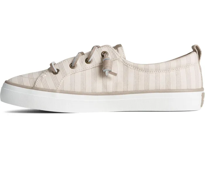 Women SeaCycled Crest Vibe Striped Textile Sneaker Bone White Sperry Sneakers Women SeaCycled Crest Vibe Striped Textile Sneaker Bone White Sperry Sneakers