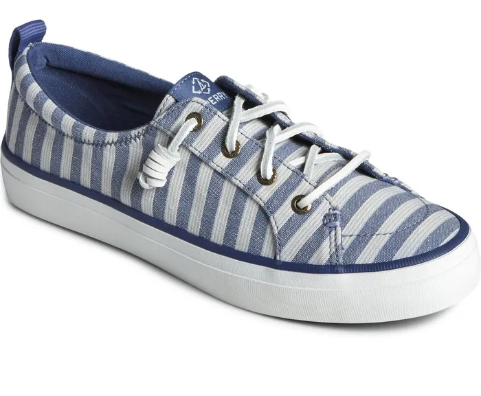 Women SeaCycled Crest Vibe Striped Textile Sneaker Navy Sperry Sneakers Women SeaCycled Crest Vibe Striped Textile Sneaker Navy Sperry Sneakers