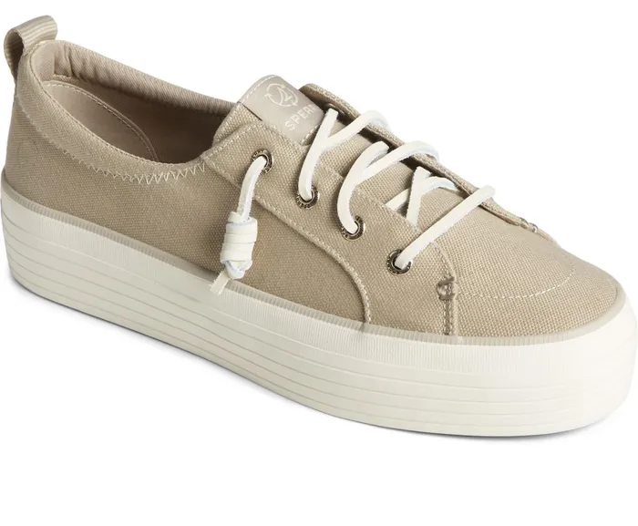 Women SeaCycled Crest Vibe Textile Platform Sneaker Brown Sperry Sneakers Women SeaCycled Crest Vibe Textile Platform Sneaker Brown Sperry Sneakers