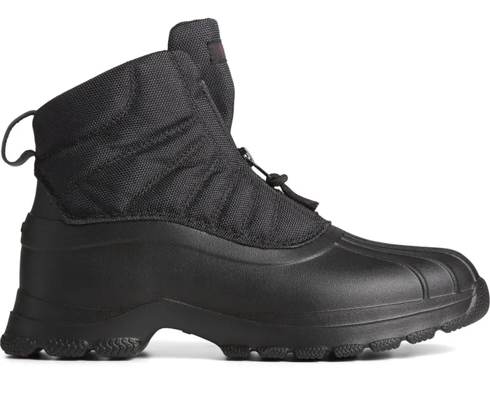 Women SeaCycled Duck Float Zip Up Boot Black Sperry Boots