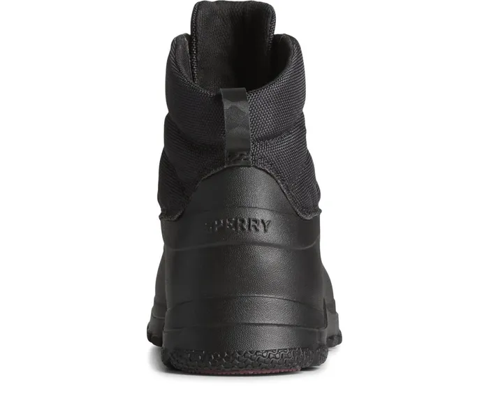 Women SeaCycled Duck Float Zip Up Boot Black Sperry Boots