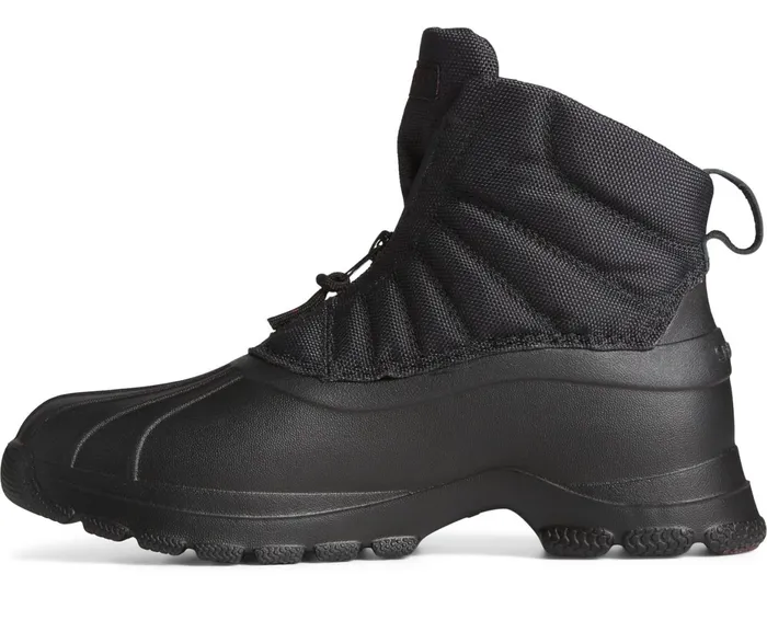 Women SeaCycled Duck Float Zip Up Boot Black Sperry Boots