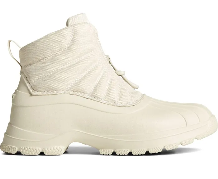 Women SeaCycled Duck Float Zip Up Boot Ivory Sperry Boots