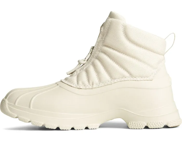 Women SeaCycled Duck Float Zip Up Boot Ivory Sperry Boots
