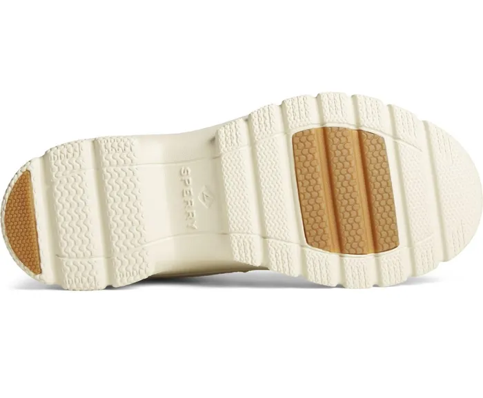 Women SeaCycled Duck Float Zip Up Boot Ivory Sperry Boots