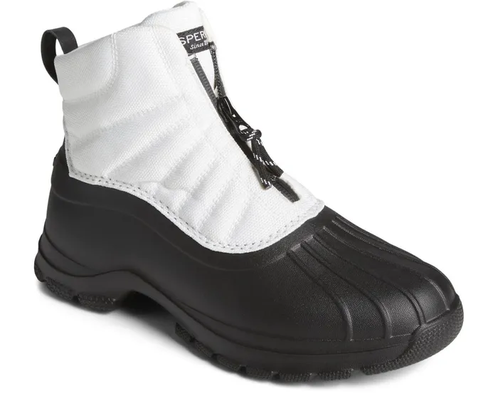 Women SeaCycled Duck Float Zip Up Boot White Sperry Boots