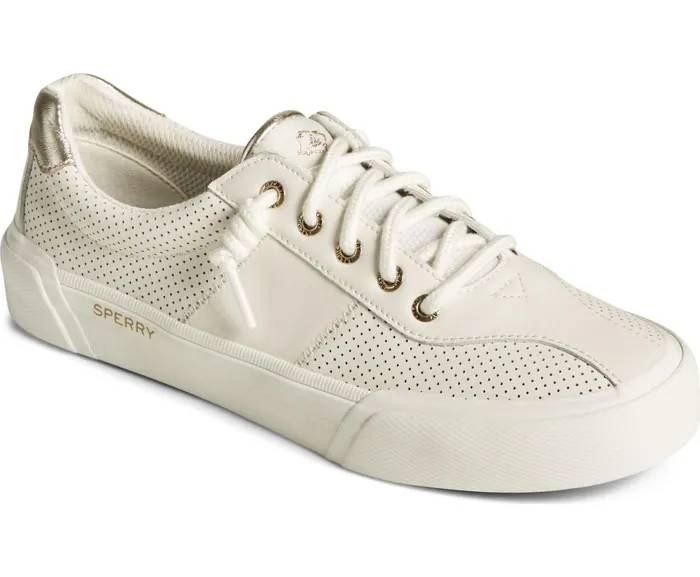 Women SeaCycled Soletide Racy Metallic Sneaker Ivory Sperry Sneakers Women SeaCycled Soletide Racy Metallic Sneaker Ivory Sperry Sneakers