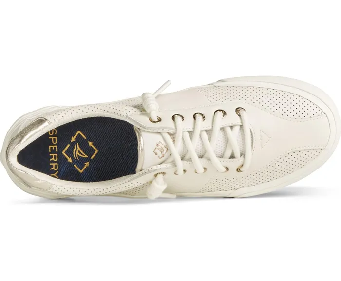 Women SeaCycled Soletide Racy Metallic Sneaker Ivory Sperry Sneakers Women SeaCycled Soletide Racy Metallic Sneaker Ivory Sperry Sneakers