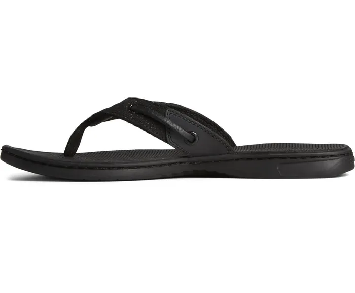 Women Seafish Sparkle Flip Flop Black Sperry Sandals Women Seafish Sparkle Flip Flop Black Sperry Sandals