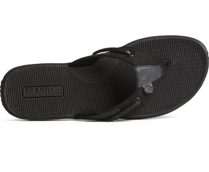 Women Seafish Sparkle Flip Flop Black Sperry Sandals Women Seafish Sparkle Flip Flop Black Sperry Sandals