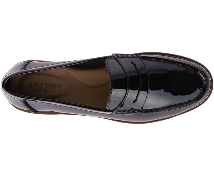 Women Seaport Patent Penny Loafer Black Sperry Flats and Loafers Women Seaport Patent Penny Loafer Black Sperry Flats and Loafers