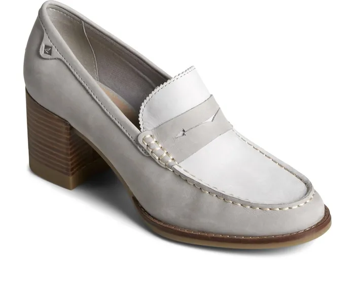 Women Seaport Penny Heel Loafer Grey Sperry Flats and Loafers Women Seaport Penny Heel Loafer Grey Sperry Flats and Loafers