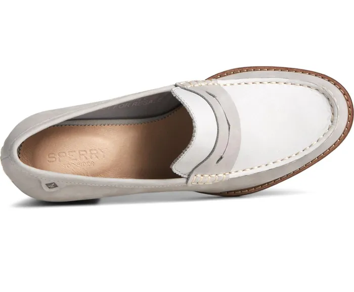 Women Seaport Penny Heel Loafer Grey Sperry Flats and Loafers Women Seaport Penny Heel Loafer Grey Sperry Flats and Loafers