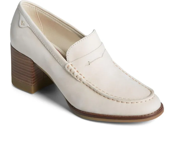 Women Seaport Penny Heel Loafer Ivory Sperry Flats and Loafers Women Seaport Penny Heel Loafer Ivory Sperry Flats and Loafers