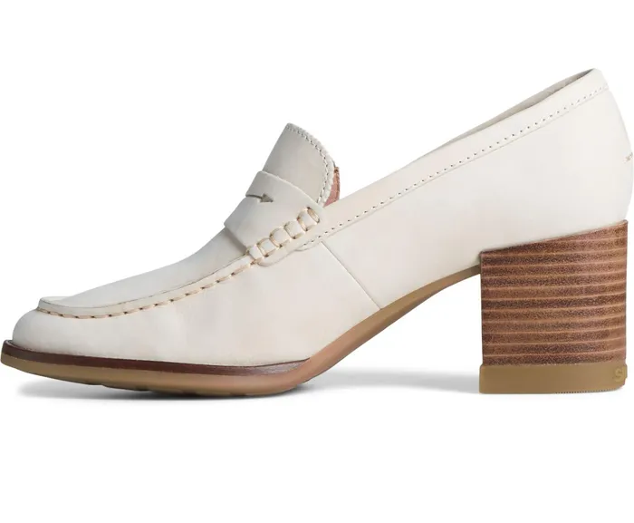 Women Seaport Penny Heel Loafer Ivory Sperry Flats and Loafers Women Seaport Penny Heel Loafer Ivory Sperry Flats and Loafers