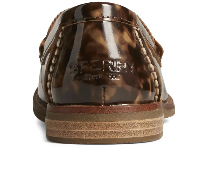 Women Seaport Penny Tortoise Leather Loafer Brown Sperry Flats and Loafers Women Seaport Penny Tortoise Leather Loafer Brown Sperry Flats and Loafers