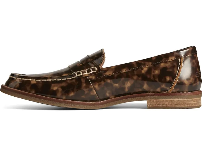 Women Seaport Penny Tortoise Leather Loafer Brown Sperry Flats and Loafers Women Seaport Penny Tortoise Leather Loafer Brown Sperry Flats and Loafers