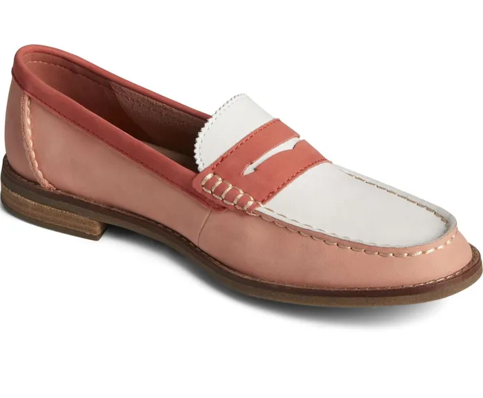 Women Seaport TriTone Penny Loafer Pink Sperry Flats and Loafers Women Seaport TriTone Penny Loafer Pink Sperry Flats and Loafers