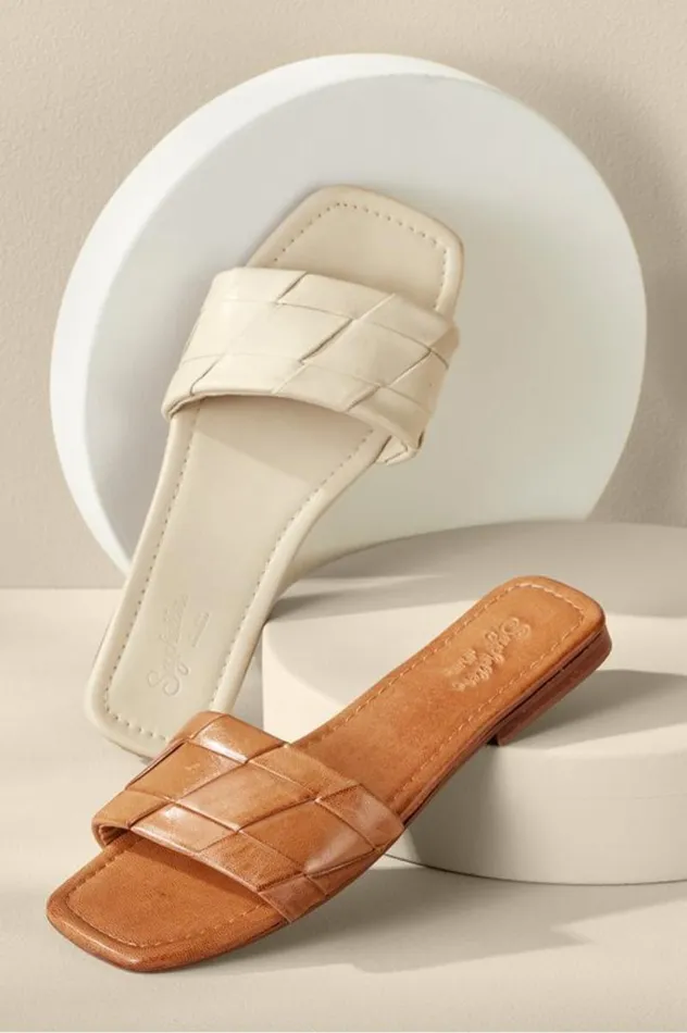 Women Seychelles Portland Braided Slide Off White Soft Surroundings Shoes