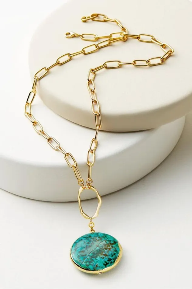 Women Shiva Pendant Necklace Turquoise Soft Surroundings Jewelry