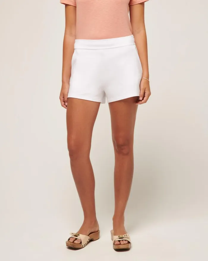 Women Shorts TravisMathew CLOUD TERRY SHORT White