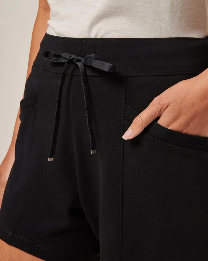 Women Shorts TravisMathew FRIDAY PONTE POCKET SHORT Black