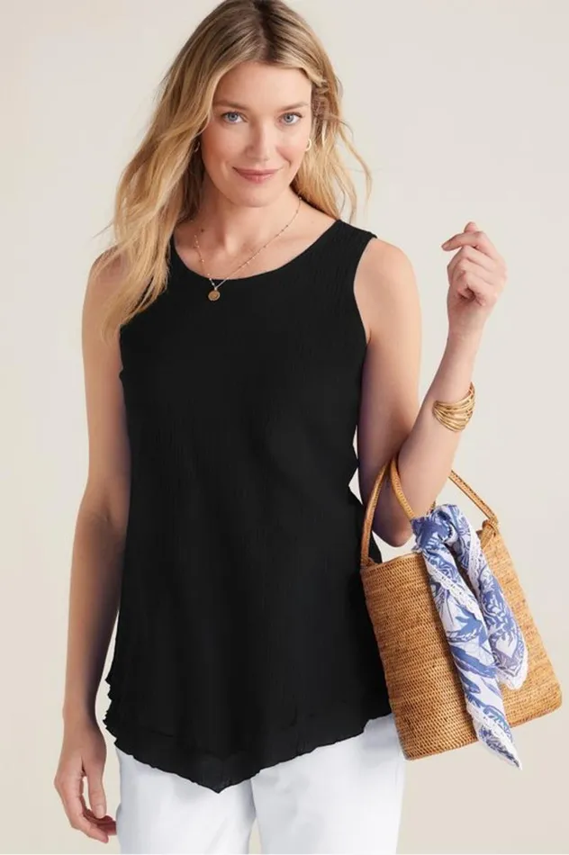 Women Siesta Key Tank Sunkist Coral Soft Surroundings Tops Women Siesta Key Tank Sunkist Coral Soft Surroundings Tops