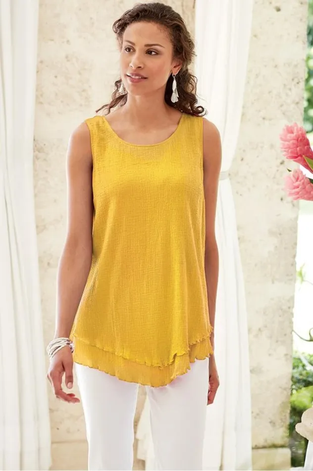 Women Siesta Key Tank Sunkist Coral Soft Surroundings Tops Women Siesta Key Tank Sunkist Coral Soft Surroundings Tops