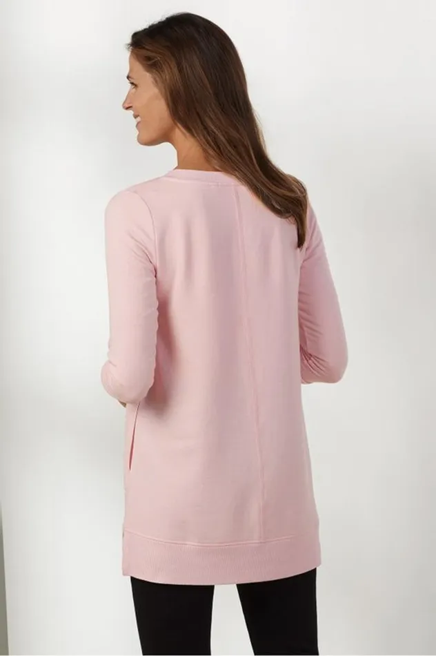 Women Siesta Soft Tunic Purple Haze Heather Soft Surroundings Tops Women Siesta Soft Tunic Purple Haze Heather Soft Surroundings Tops